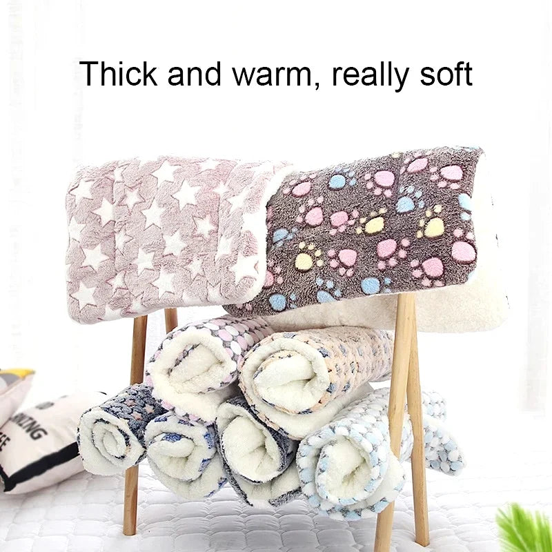 Flannel Pet Sleeping Mat Dog Bed Cat Litter Puppy Bed Dog Sofa Lovely Mattress Cushion for Small Large Dog Blanket For Winter