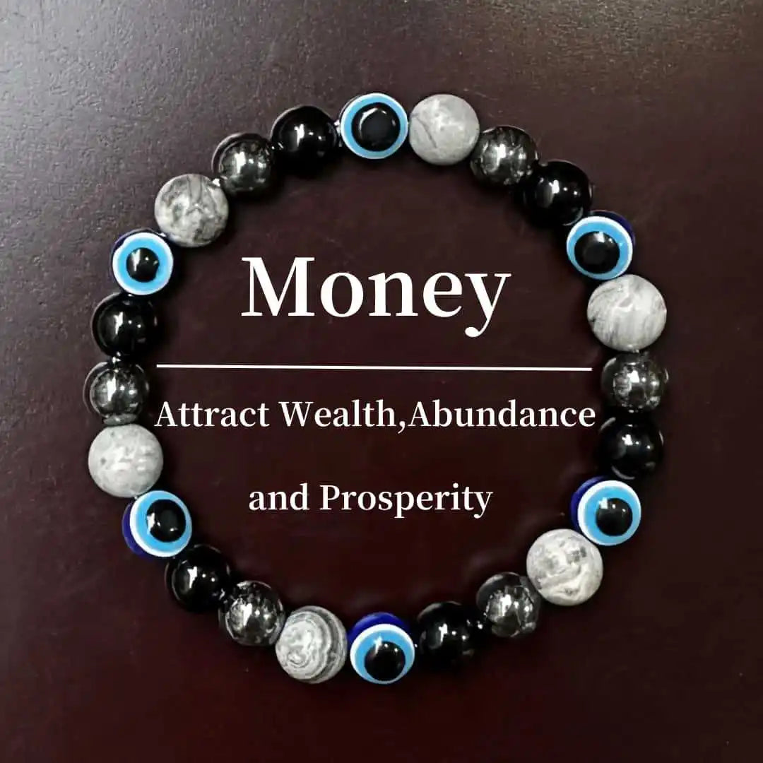 Agate Gem Beads, Healing Jewelry, Men's/Women's Bracelet
