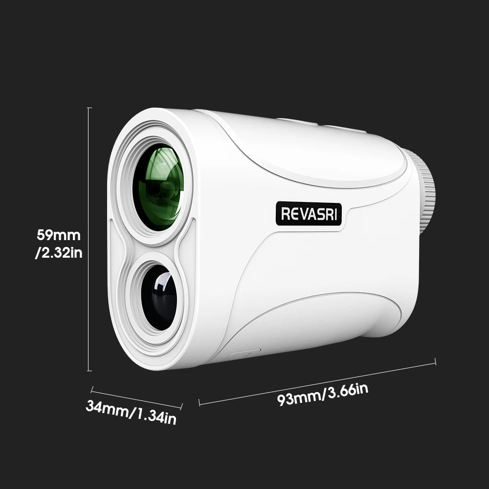 REVASRI Mini Golf Rangefinder 1300 Yards 6X Magnification, Flag Lock & Vibration Alert, Slope Mode Range Finder for Golfing
