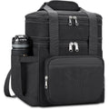 Double Decker Insulated Lunch Tote - Reusable, Expandable Cooler Bag for Men & Women, Suitable for Work, Picnics, and Outdoors (