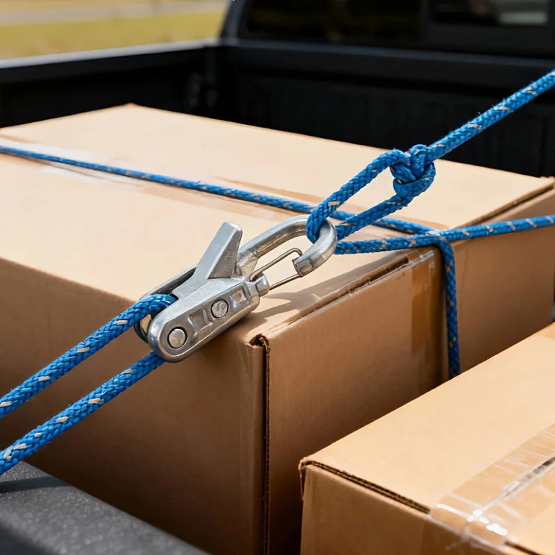 Heavy-Duty Metal Paracord Adjusters & Tensioner Tool with Roller Tensioner Rope - Adjustable Tie Down System Suitable for Camping