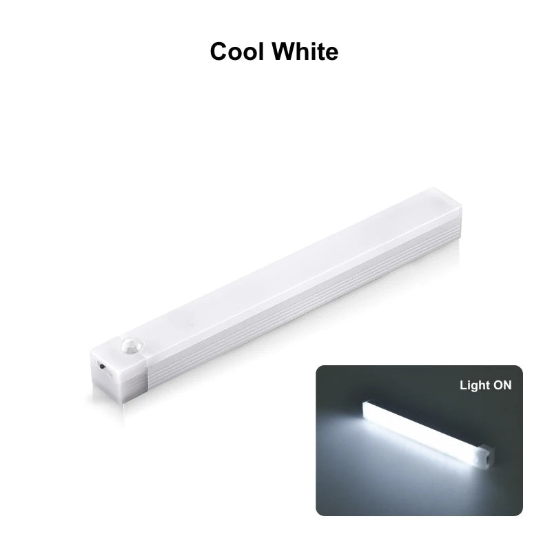 Wireless USB Rechargeable Motion Sensor LED Bar, Night Light Portable Cordless Magnetic Cabinet Lamp