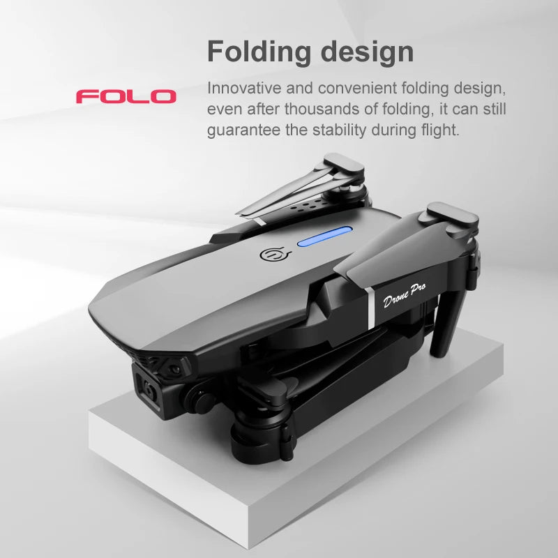 Brushless Motor Foldable Drone Optical Flow Drone 360° Rolling Trajectory Flight Headless Mode Speed Adjustment APP Control Drone