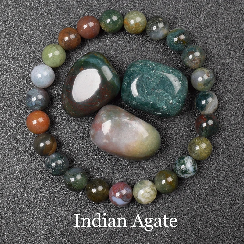Golden Obsidian Stone Beads Bracelet Men Women Golden Light Rainbow Obsidian Raw Stone Round Bead Natural Energy Jewelry
