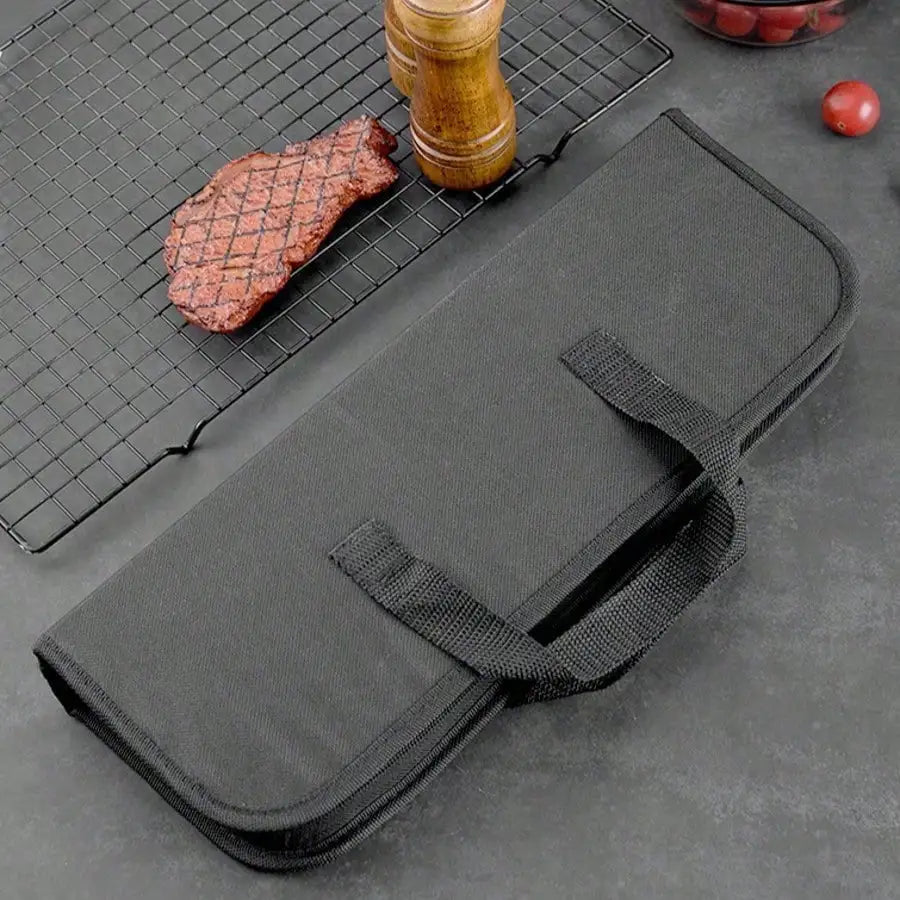 Multi Function Stainless Steel Grilling Tools Set Portable Camping BBQ Kit With Durable Waterproof Carry Case For Outdoor Backyard Barbecue Cooking