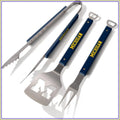 NCAA Spirit Series 3pc BBQ Set - Tailgate Grill Tools