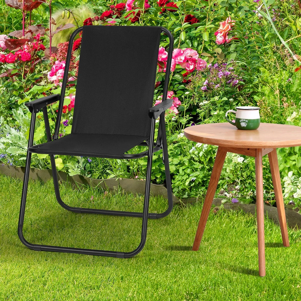 Heavy Duty Folding Beach Chair Portable Camping Lawn Chairs for Picnic Travel