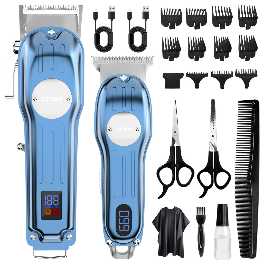 Rechargeable Hair Clipper Combo Professional Electric Hair Trimmer Set Cordless Trimmer