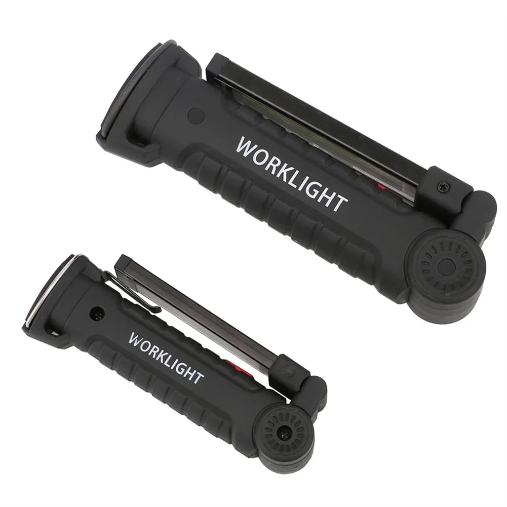 Portable High Power LED Flashlight USB Rechargeable Camping Lamp Car Repairing Work Light Hanging Hook Magnet 5 Modes