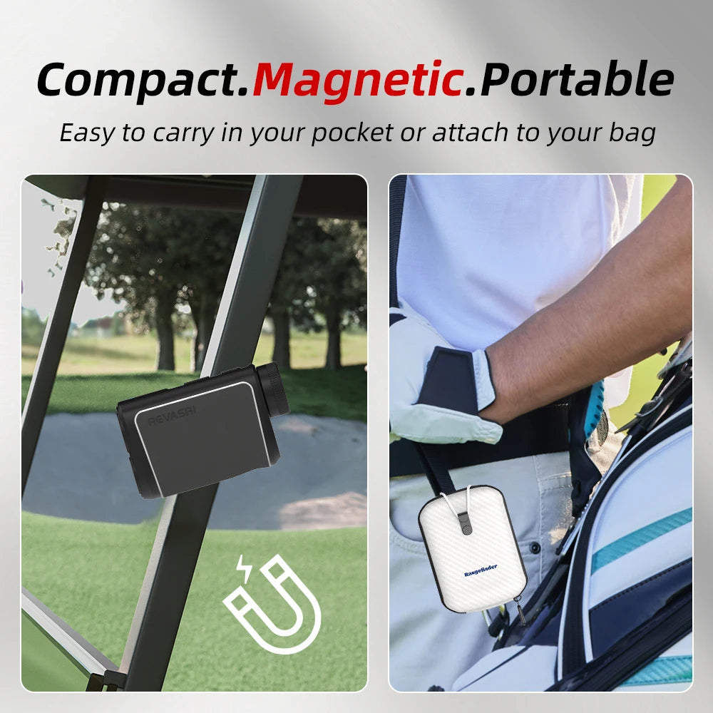 New 1090 Yards Golf Rangefinder, Comfort Leather Design, Flag Lock Vibration, Slope Compensation Golfers