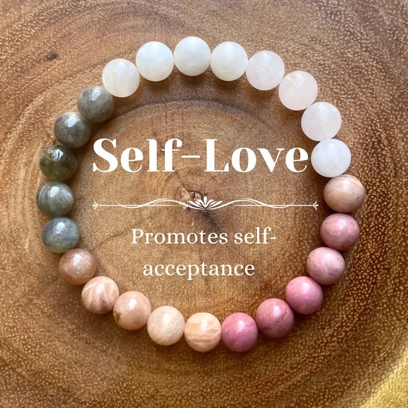 Natural Stone Symbolic Beaded Bracelet Women and  Men,  Anxiety Relief, Money,  Spiritual,  Inner Self-Love
