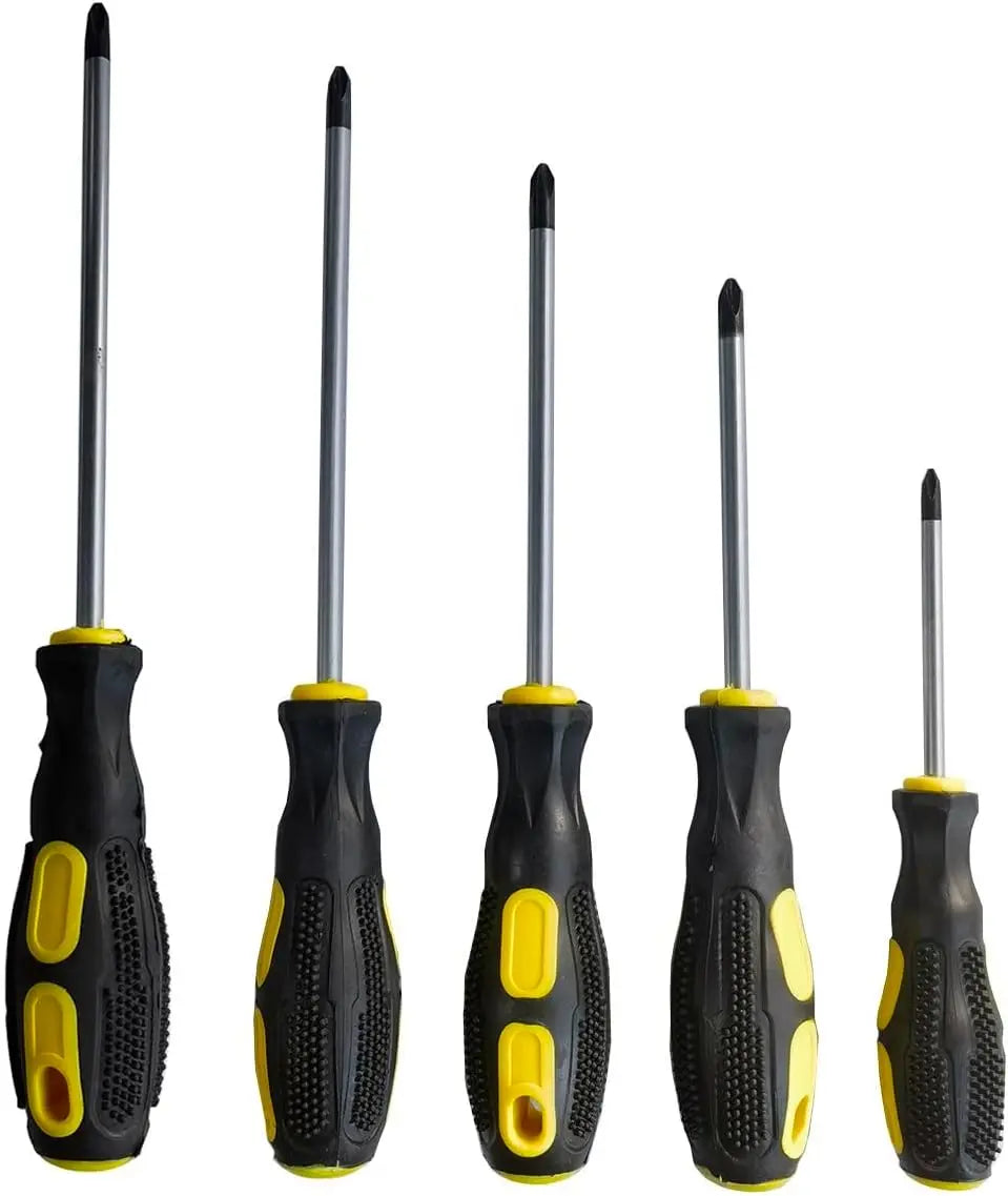 Professional Phillips Screwdriver Set, Magnetic Tips, Ergonomic Non-Slip Grip, Precision & Standard Sizes for Electronics, Home Repair
