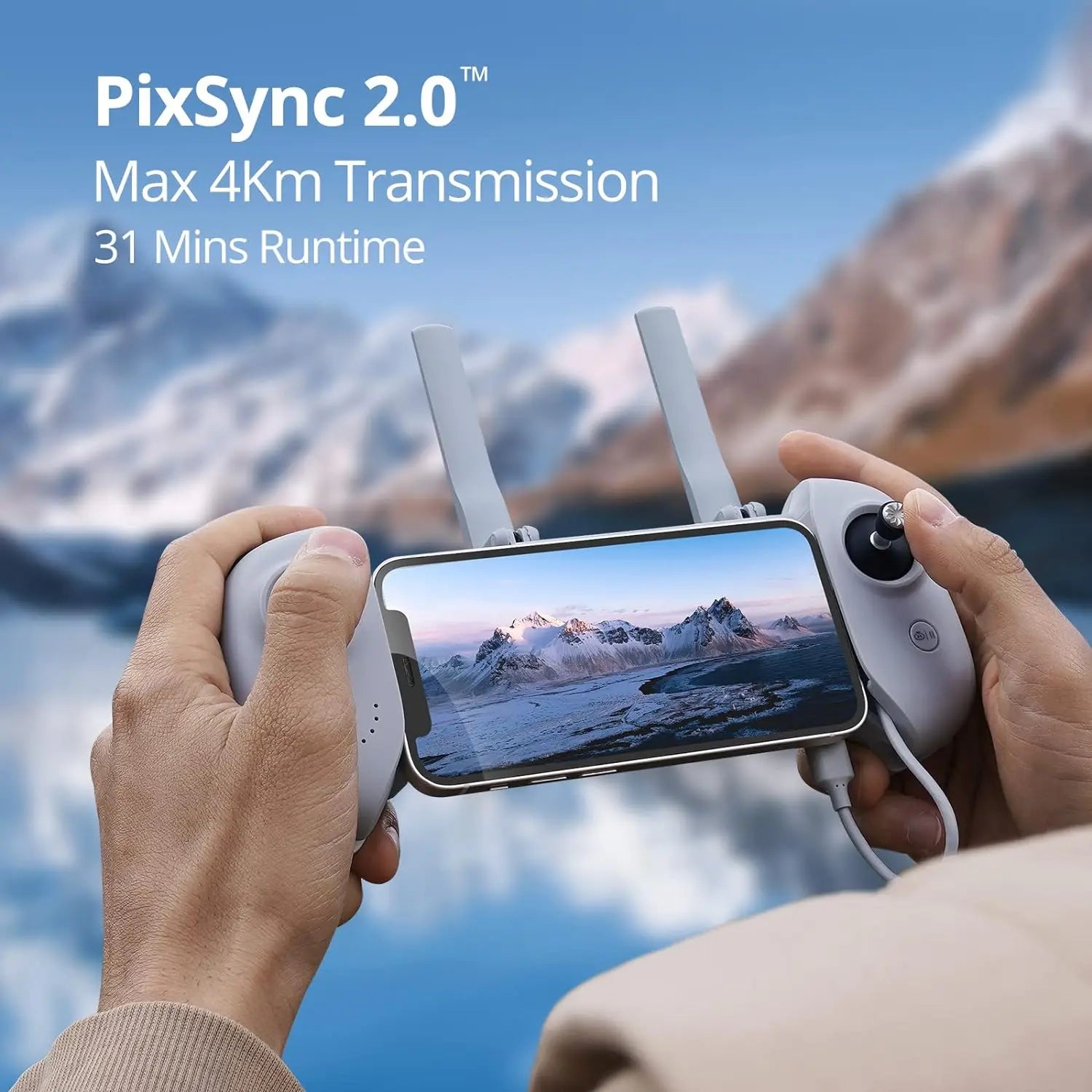 Drones GPS Auto Return Single Axis Gimbal EIS Professional Drone Max 4-KM Waypoint Flight Follow