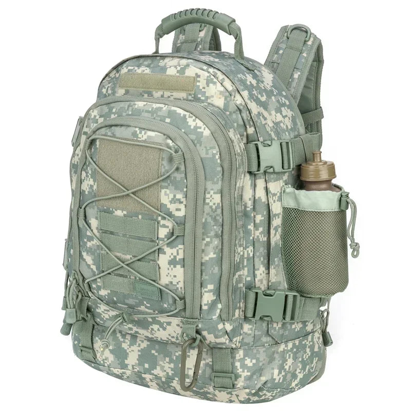 60L Military Tactical Backpack ,Army Rucksack, Outdoor Travel, Hiking , Rucksacks, Camping Hunting,