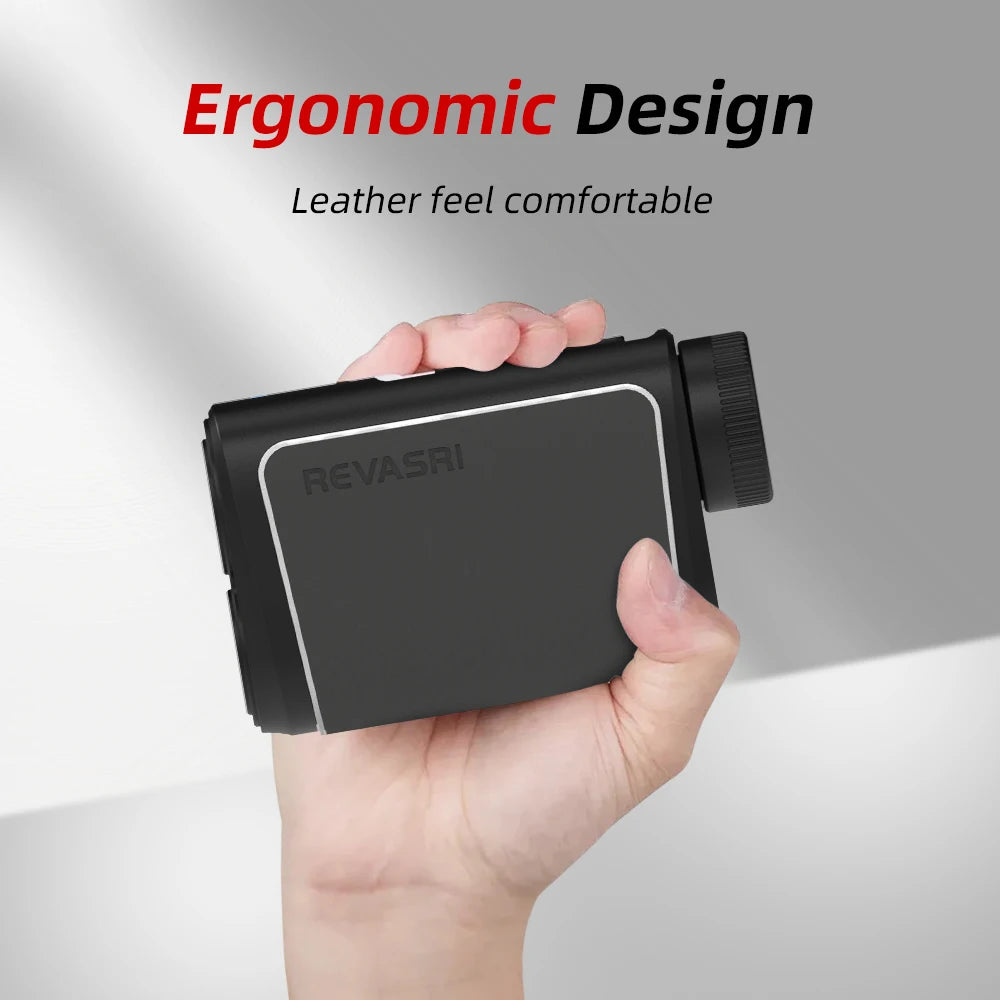 New 1090 Yards Golf Rangefinder, Comfort Leather Design, Flag Lock Vibration, Slope Compensation Golfers