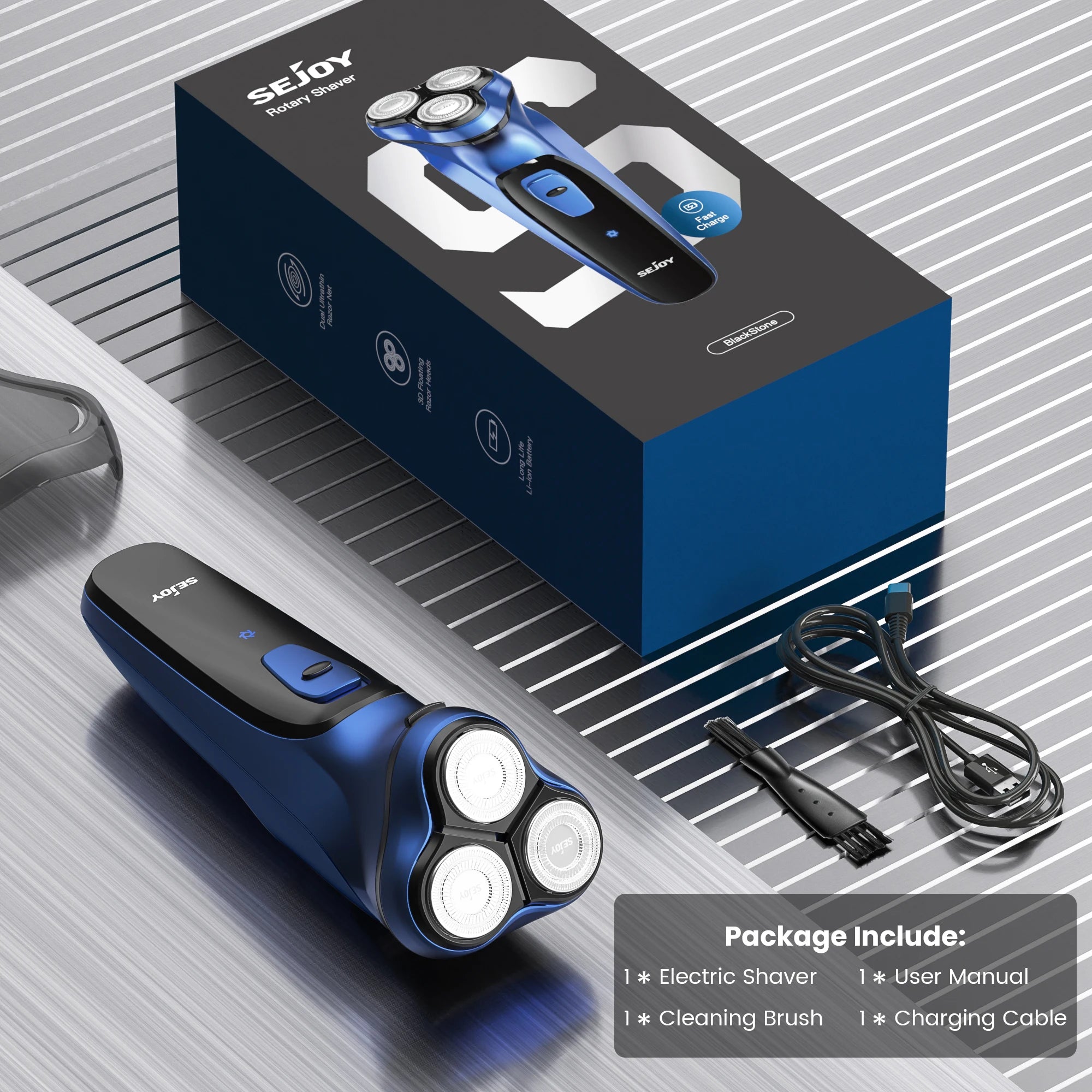 3D Floating Electric Shaver for Men Rechargeable Electric Razor Shaving Machines Electric Hair Trimmers
