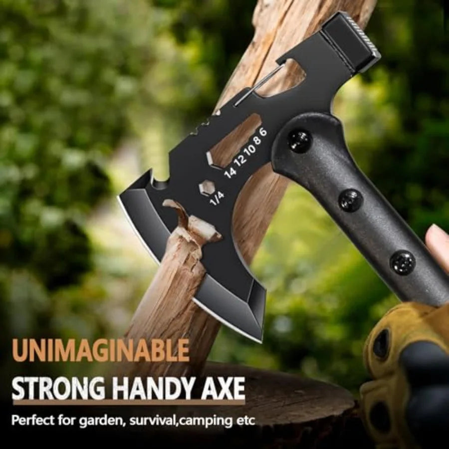 Camping Axes, Wood Separator, Multipurpose Tomahawk Tactical Hatchet with Sheath - Survival Hiking Camping, Carbon Steel Blade,