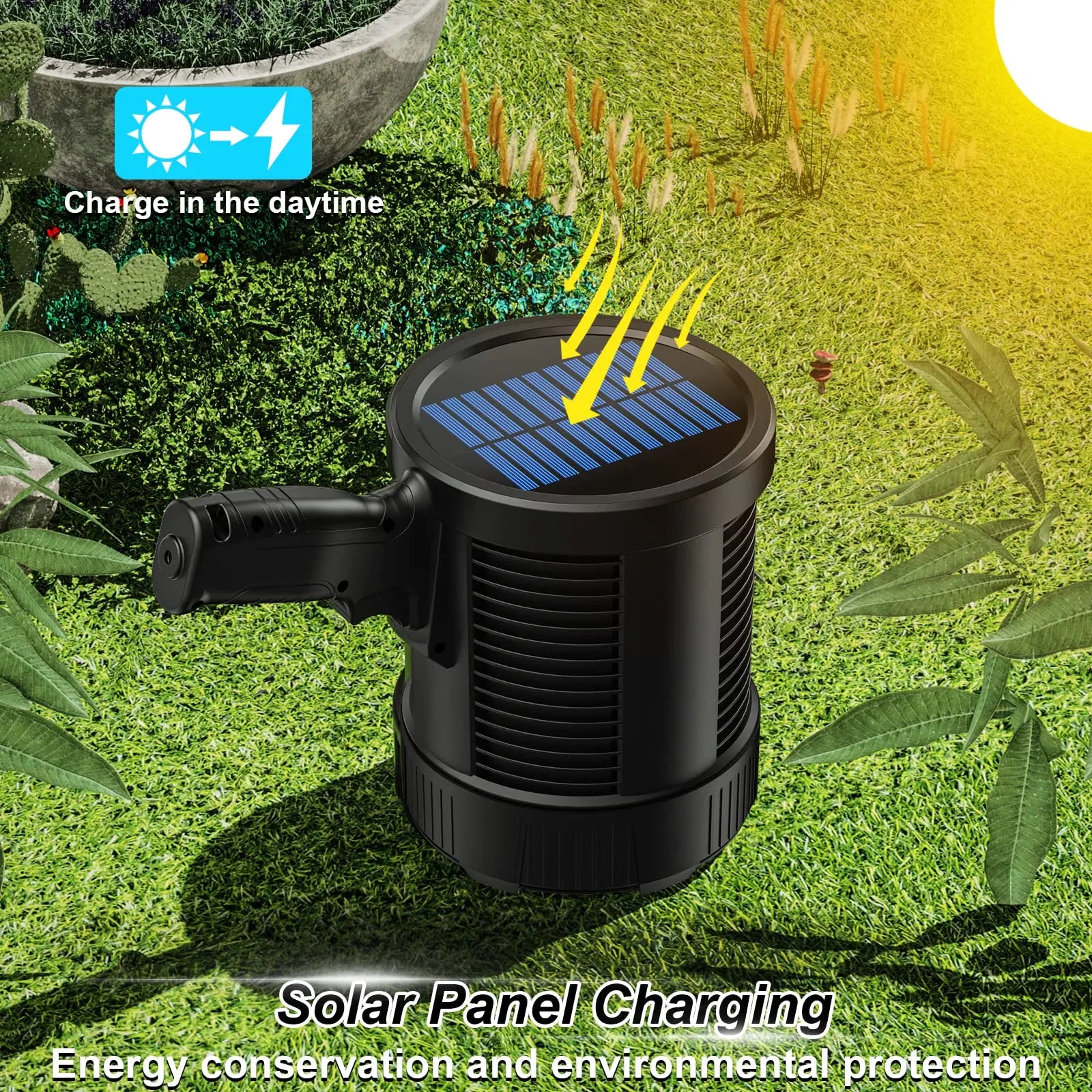 Rechargeable Spotlight, 900000 Lumens, Led Spot Light, Handheld Large Flashlight, Super Bright Searchlight