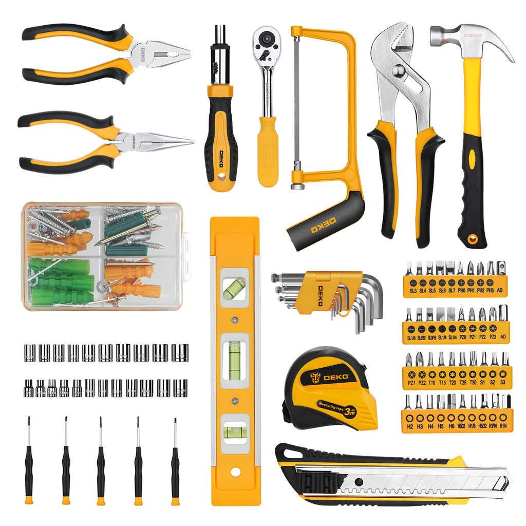 228Pcs Socket, Auto Repair Tool Combination, Package Mixed Tool Set Hand Tool Kit with Toolbox Storage Case