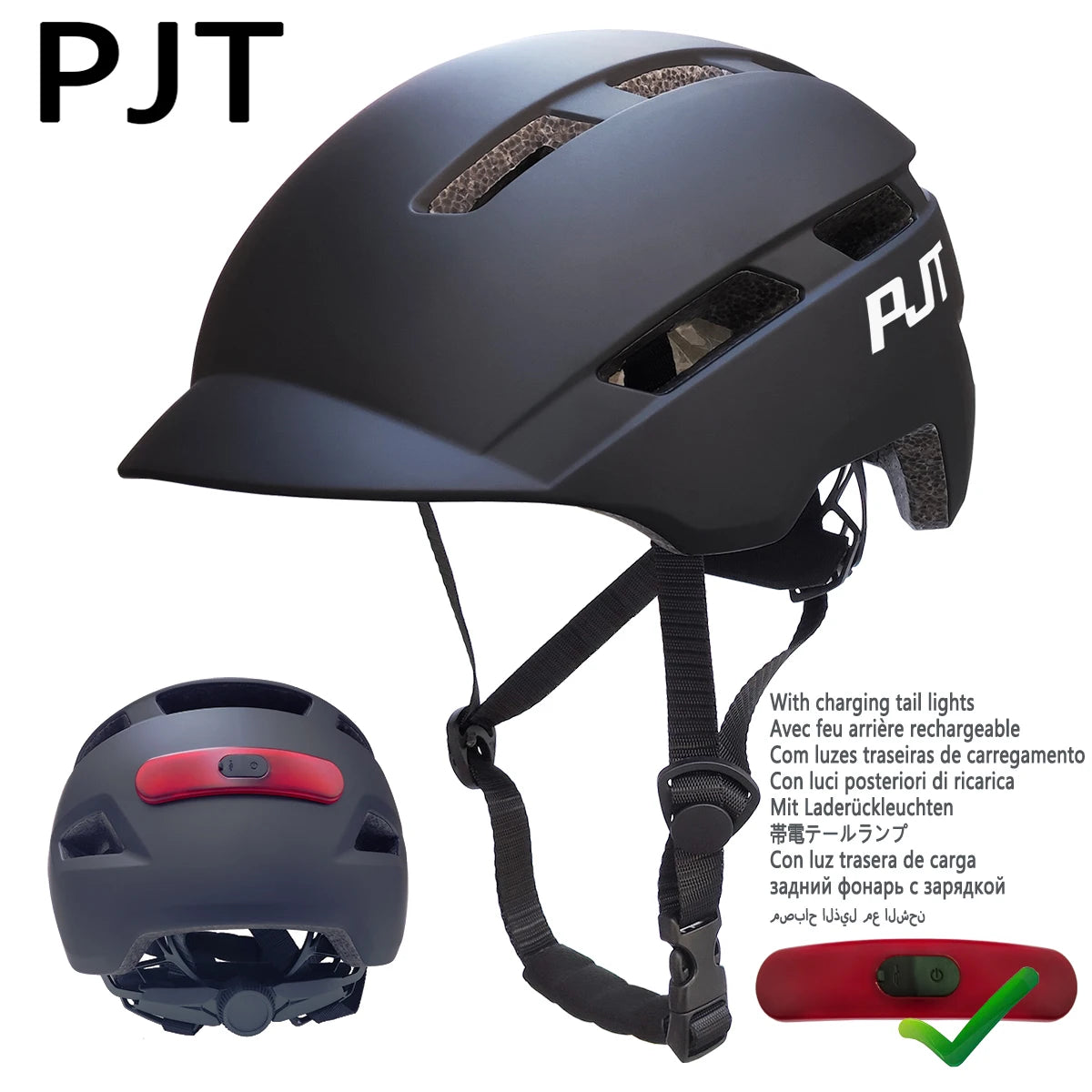 New Cycling Helmet, In-Mold Mountain Road USB Rechargeable Tail light Bicycle Bike Helmet,  Cycling Helmet