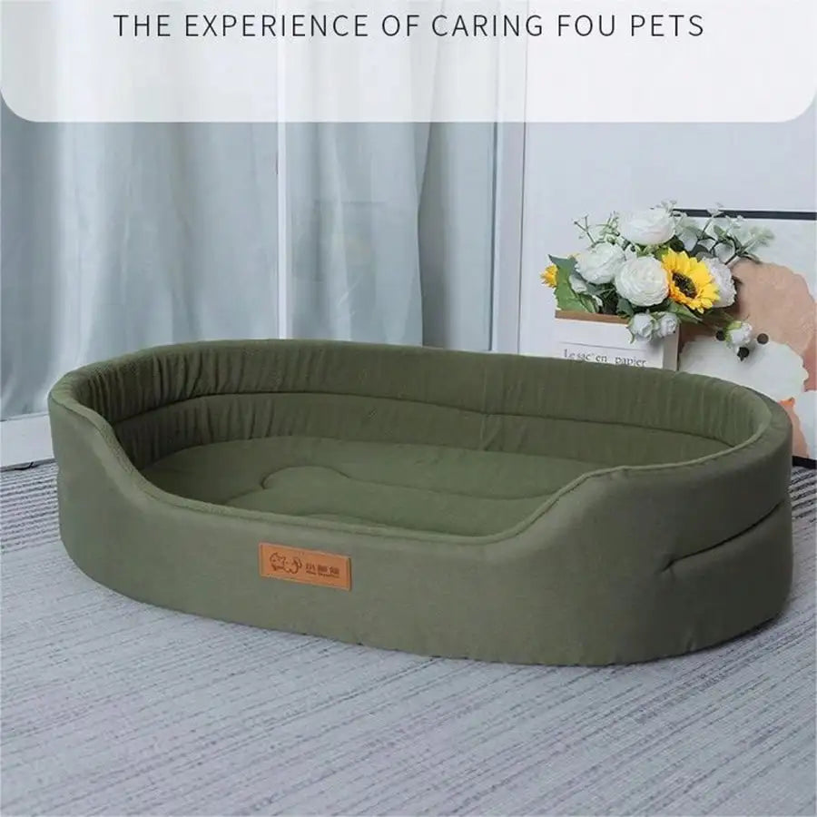 1pc Removable & Washable Pet Bed, Suitable For All Seasons, Semi-Enclosed Design For Small Dogs & Cats, Autumn/Winter