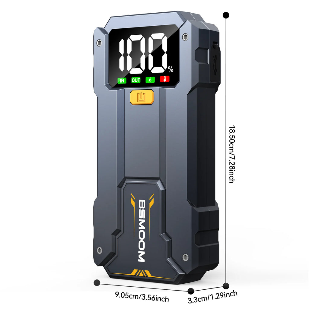 Car Jump Starter 10000mAh Power Bank Car Booster Charger 12V Starting Device Car Emergency Booster Lithium Starter Battery Pack