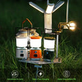 Versatile 3000mAh Rechargeable Camping Lantern With Magnetic Base, 360-Degree Vivid 38-Hour Flood Light, Type-C Fast Charging Tripod Mount Tent Lamp For Night Fishing, Emergency Preparedness, And Backyard Patios (Available In