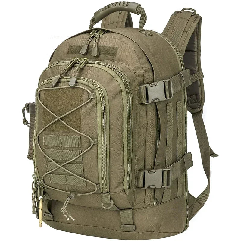 60L Military Tactical Backpack ,Army Rucksack, Outdoor Travel, Hiking , Rucksacks, Camping Hunting,