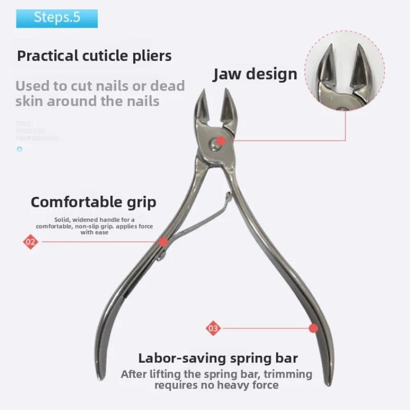 Professional Pedicure Kit, Stainless Steel Foot Care Tools,  Shavers for Soft Smooth, Feet Care,