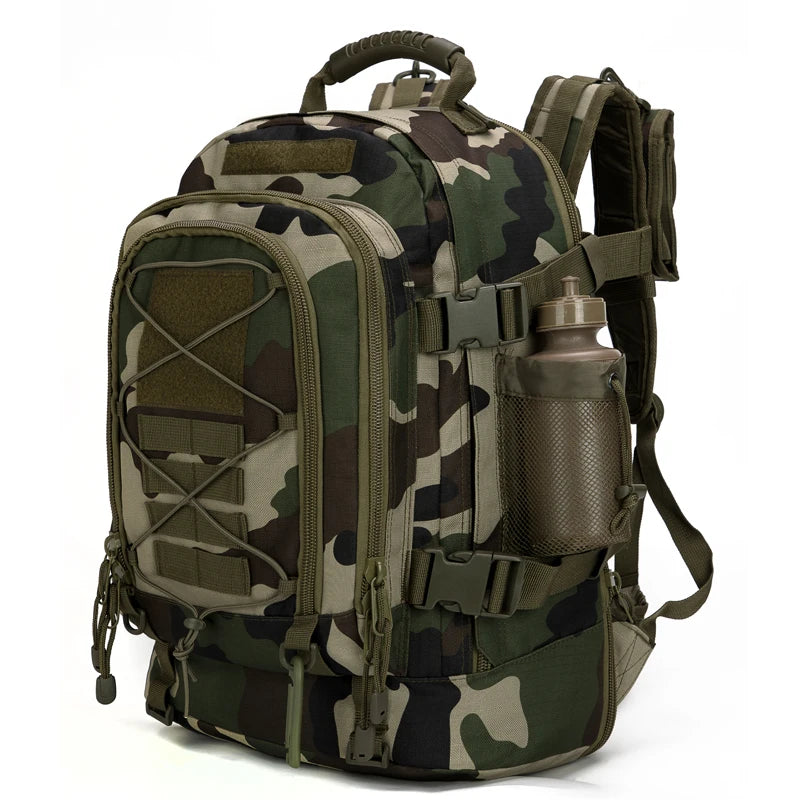 60L Military Tactical Backpack ,Army Rucksack, Outdoor Travel, Hiking , Rucksacks, Camping Hunting,