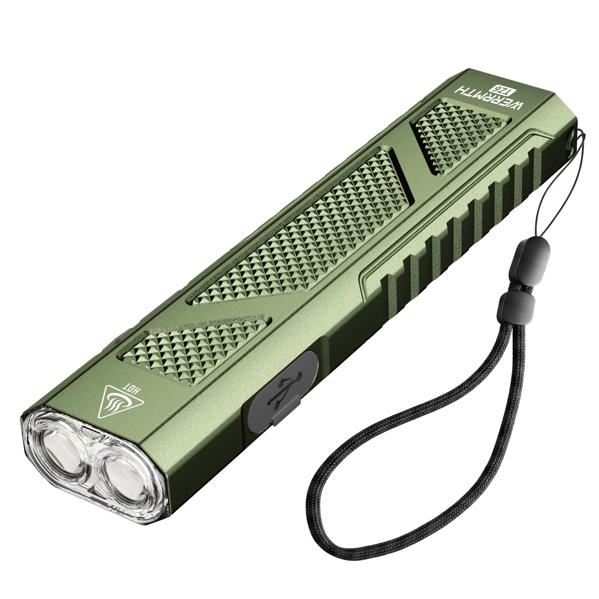 2000 Lumens Slim EDC Flashlight, USB-C Rechargeable Tactical Pocket Flashlight, Dual Button Control, 4 Light Modes Handheld Portable Flashlight with Pocket Clip & Lanyard for Camping, Emergency & Daily Carry