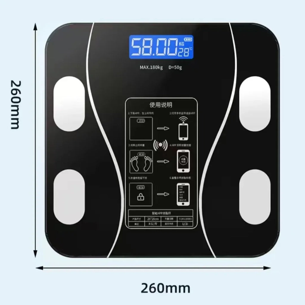 Latest USB Body Fat Scale Smart Accurate Household Fat Scale Adult Weight Scale Mini Digital Scale Weighing Device Weight Scale