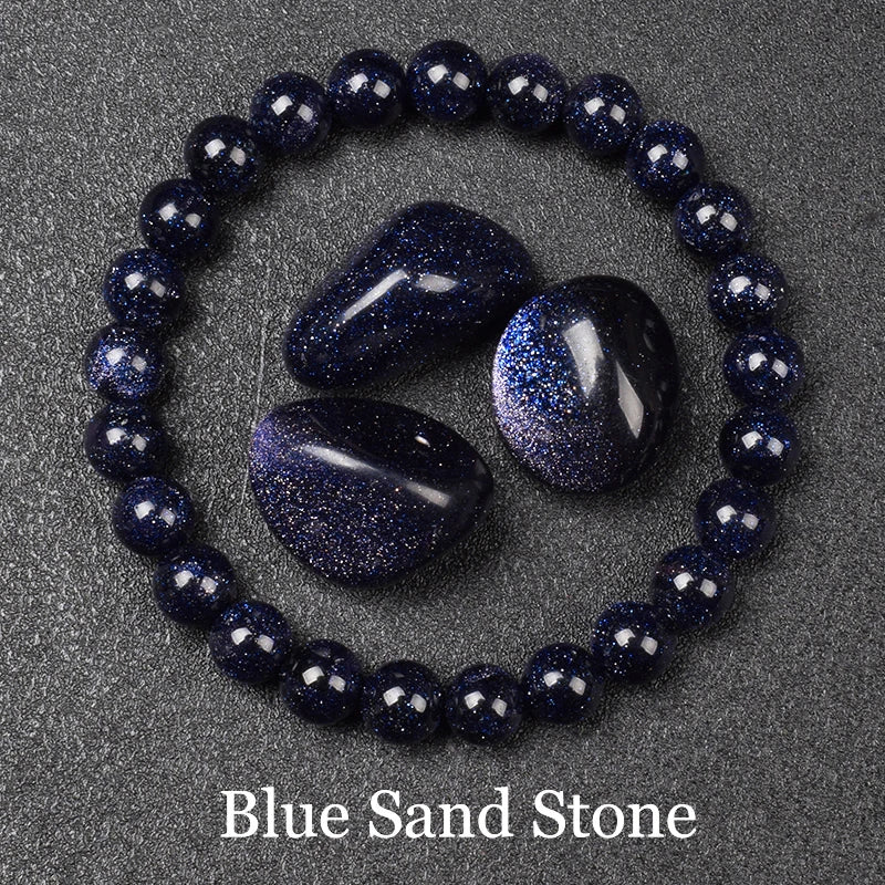 Golden Obsidian Stone Beads Bracelet Men Women Golden Light Rainbow Obsidian Raw Stone Round Bead Natural Energy Jewelry