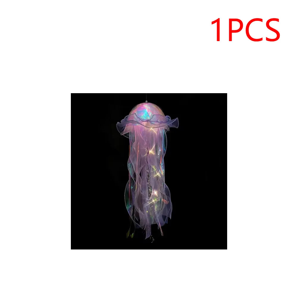 5PCS Jellyfish Bedroom Night Light, Lamp,  Hanging Atmosphere Decoration, Lamp