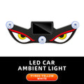 Solar Powered Car Neon Light Wireless Cool EYE Led Ambient Light Suction Cup USB Rechargeable