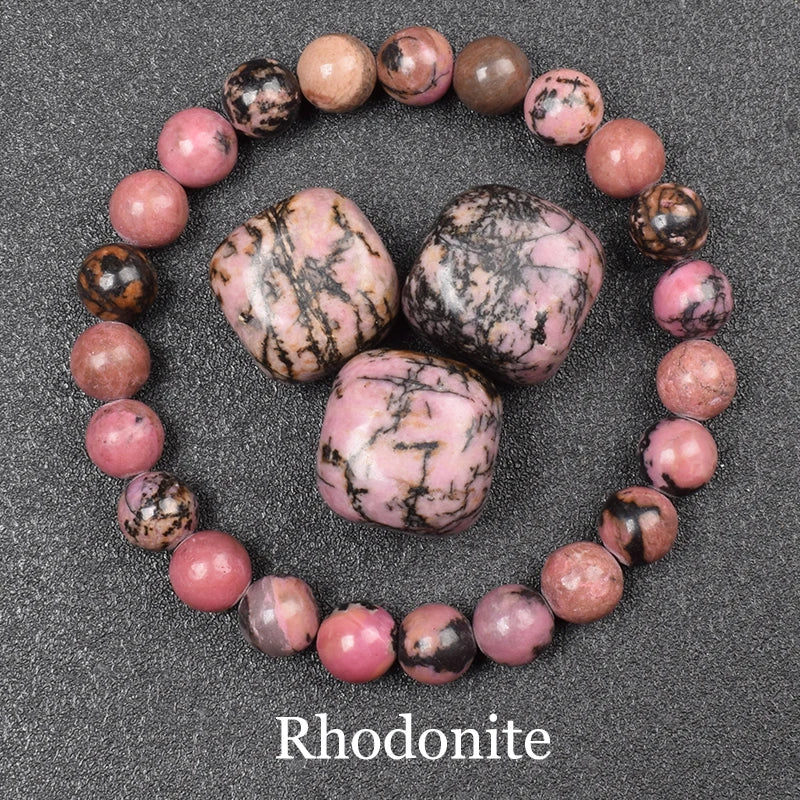 Golden Obsidian Stone Beads Bracelet Men Women Golden Light Rainbow Obsidian Raw Stone Round Bead Natural Energy Jewelry