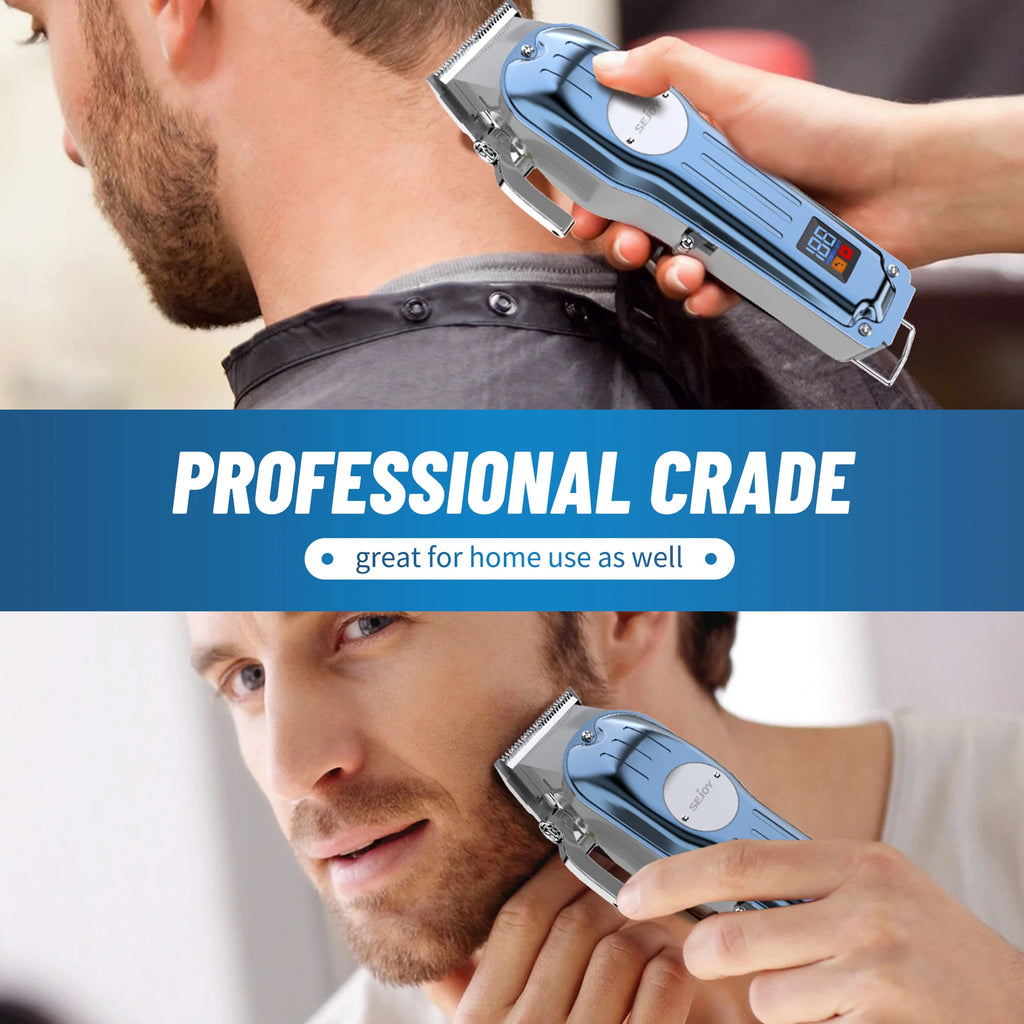 Rechargeable Hair Clipper Combo Professional Electric Hair Trimmer Set Cordless Trimmer