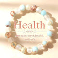 Halo Quartz and Ocean Sediment Beaded Bracelet Unisex Shoushan Stone Refreshing Purifying Magnetic