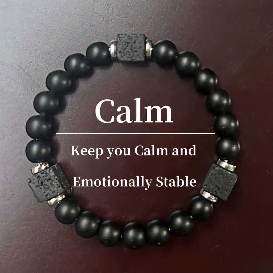 Agate Gem Beads, Healing Jewelry, Men's/Women's Bracelet