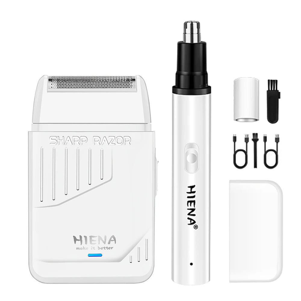 Professional Hair Clippers, Rechargeable Hair Trimmer, Men's Electric Ear and Nose Hair Trimmer Grooming Kit, Rechargeable Electric Razor, 4 Piece Set