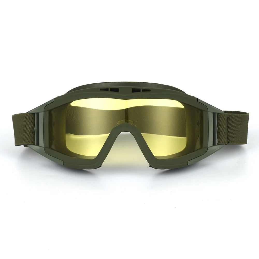 Tactical Goggles, Mountaineering, Shooting Sunglasses, Windproof, Motocross Glasses, Replaceable Lenses