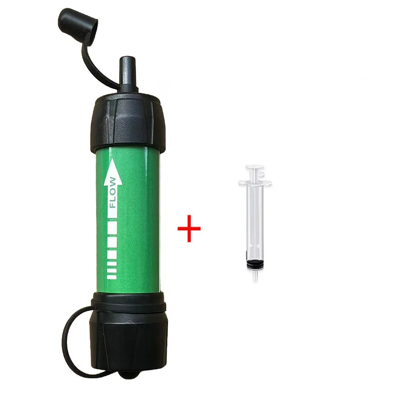Emergency Survival & Camping Portable Water Filter - Emergency & Disaster Purifies Water Source On-The-Go