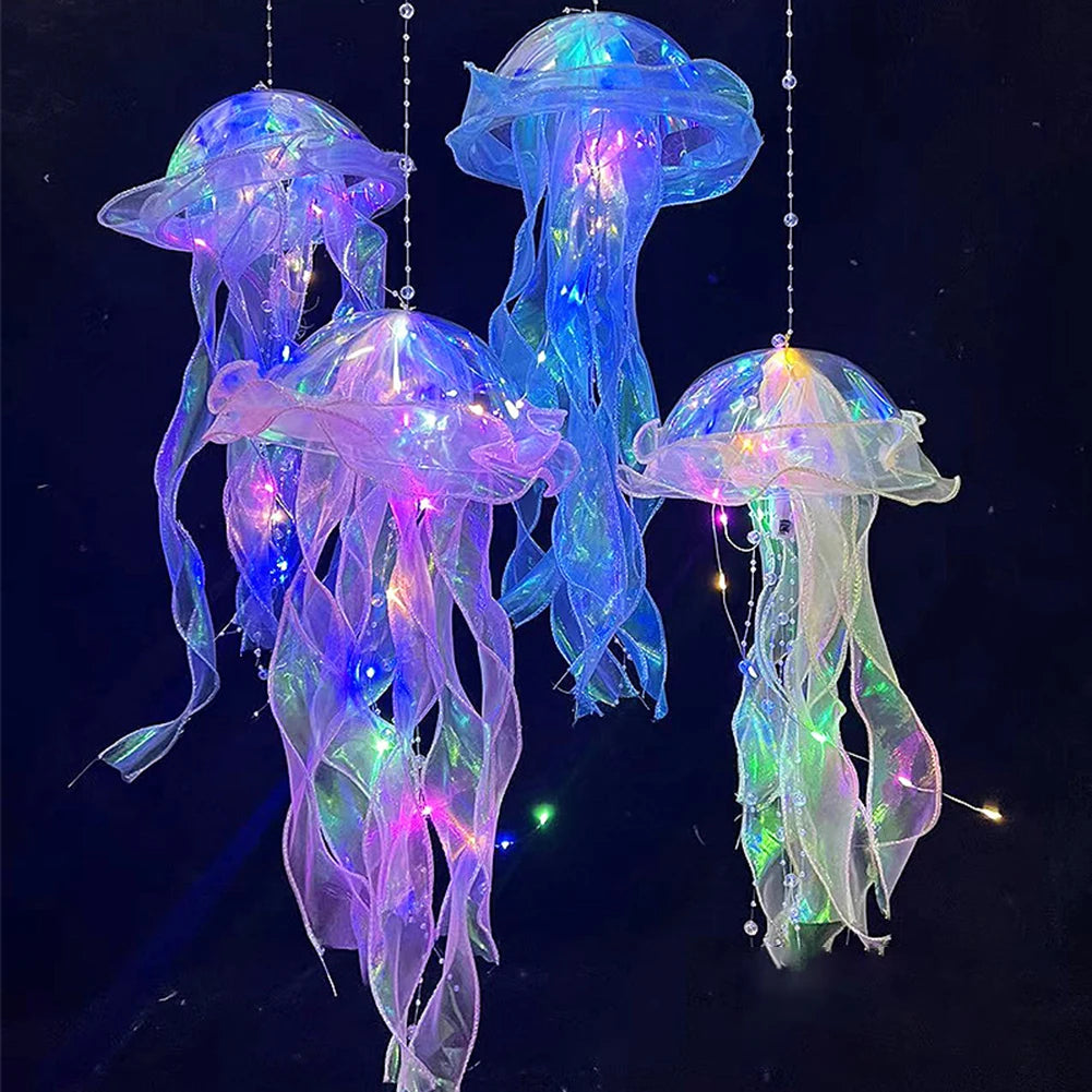 5PCS Jellyfish Bedroom Night Light, Lamp,  Hanging Atmosphere Decoration, Lamp