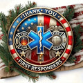 Firefighter Wall Art, Flat American Flag, Patriotic Fireman