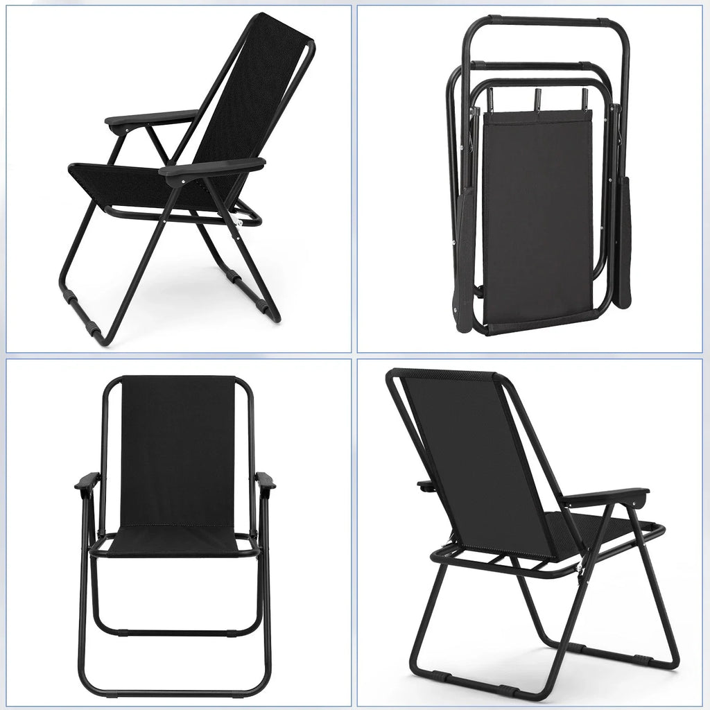 Heavy Duty Folding Beach Chair Portable Camping Lawn Chairs for Picnic Travel