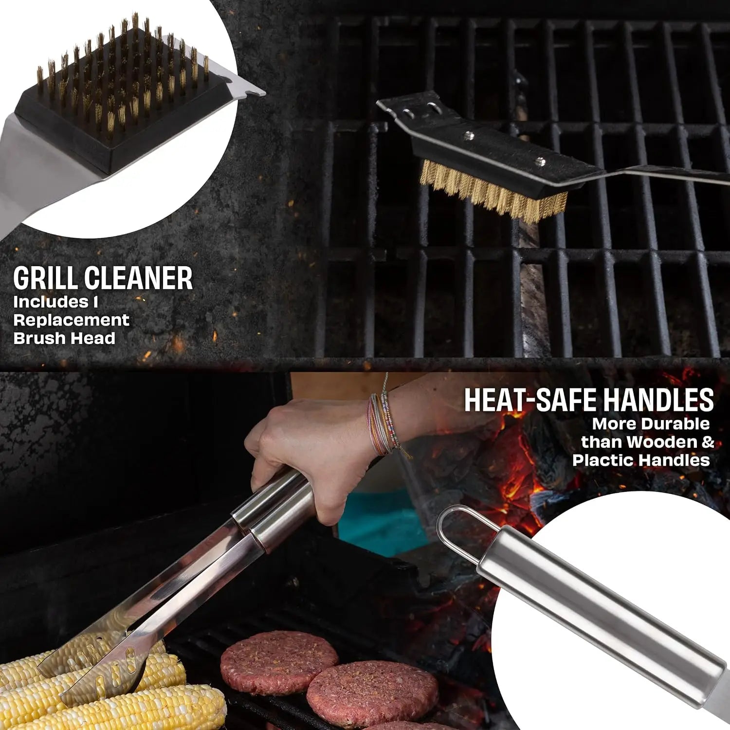 16-Piece BBQ Grill Set with Aluminum Case, Stainless Steel Tools, Perfect for Home Grilling & Gifts