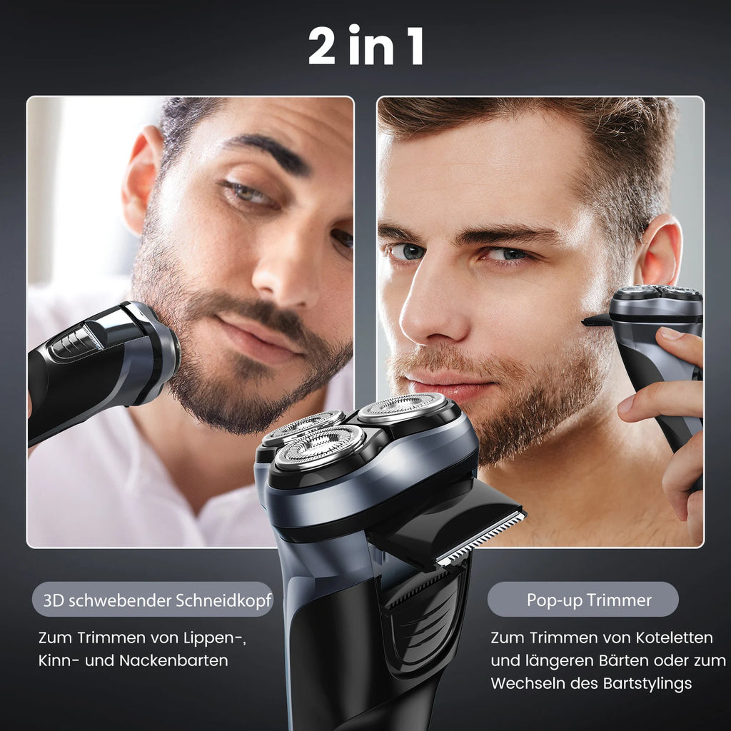 3D Floating Electric Shaver for Men Rechargeable Electric Razor Shaving Machines Electric Hair Trimmers