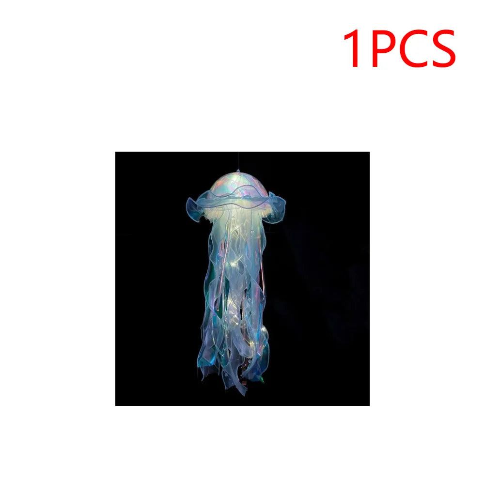 5PCS Jellyfish Bedroom Night Light, Lamp,  Hanging Atmosphere Decoration, Lamp