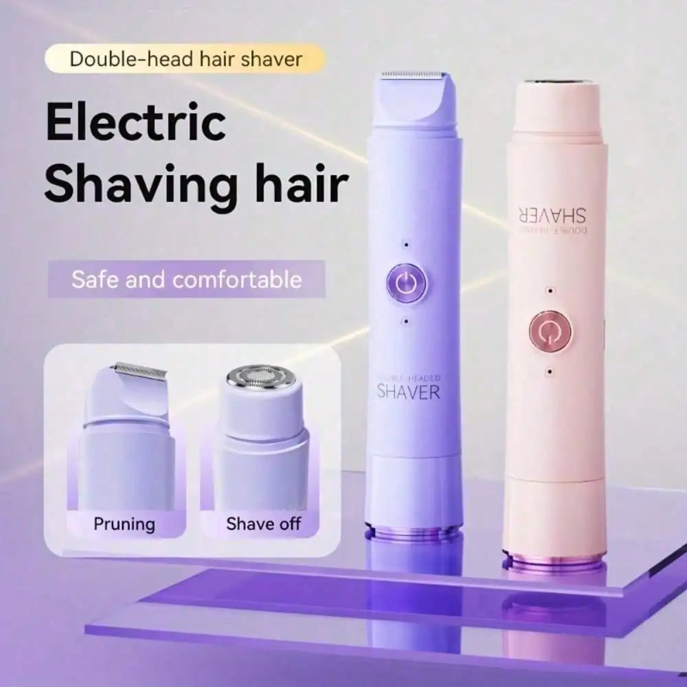 2 In 1 Electric Shaver For Women, Electric Razors For Women Shaving - Hair Removal For Wet & Dry Use, Epilator For Bikini, Underarms, Legs, Arms, Hypoallergenic Blades,  Usb Rechargeable
