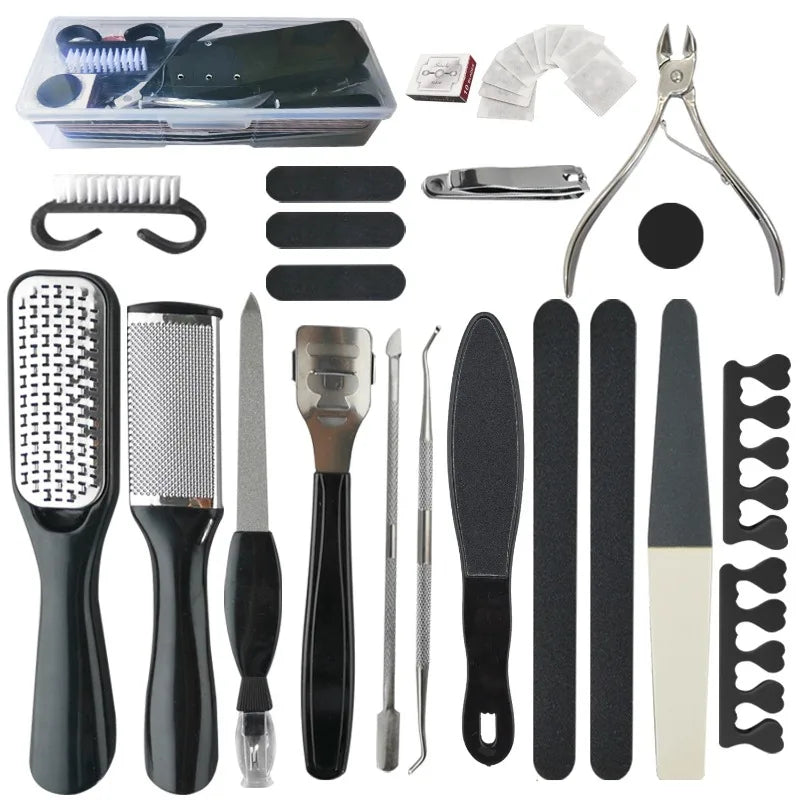 Professional Pedicure Kit, Stainless Steel Foot Care Tools,  Shavers for Soft Smooth, Feet Care,